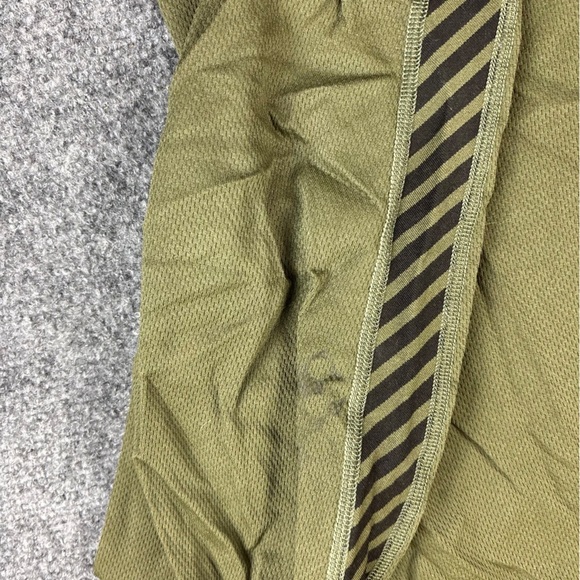 HELLY HANSEN Mens Green Lifa Base layer Stripe Long Sleeved Crew Shirt size: XL - Picture 5 of 12